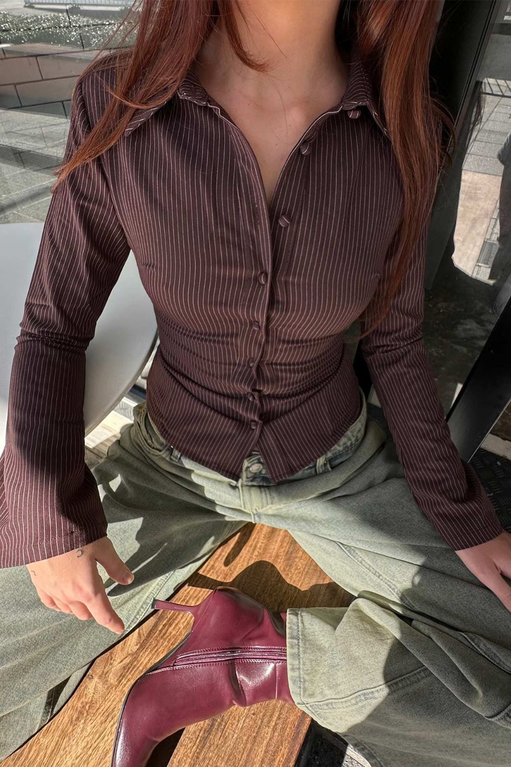 Anni pinstripe shirt