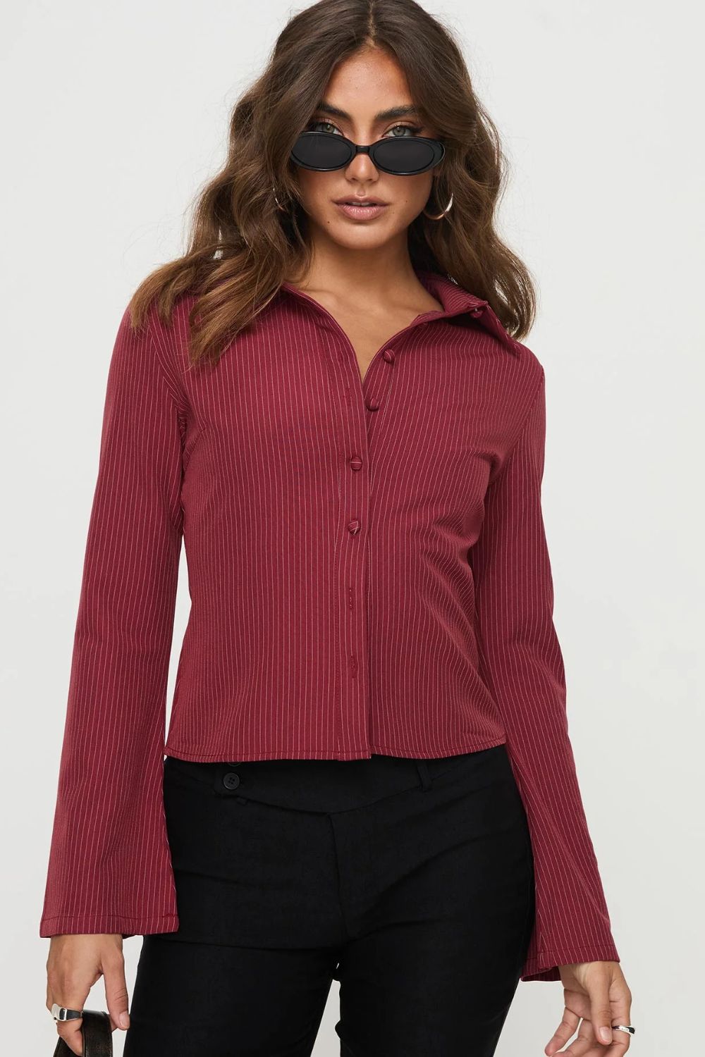 Anni pinstripe shirt