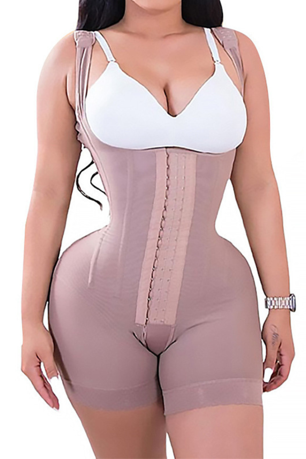 Buttoned Butt Lift Full Body Shaper