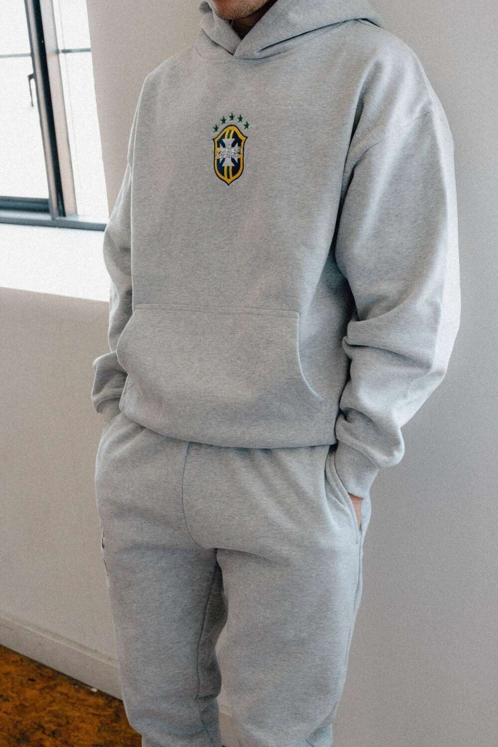 Brazil Luxe Tracksuit Alpha Aura Light Grey S 