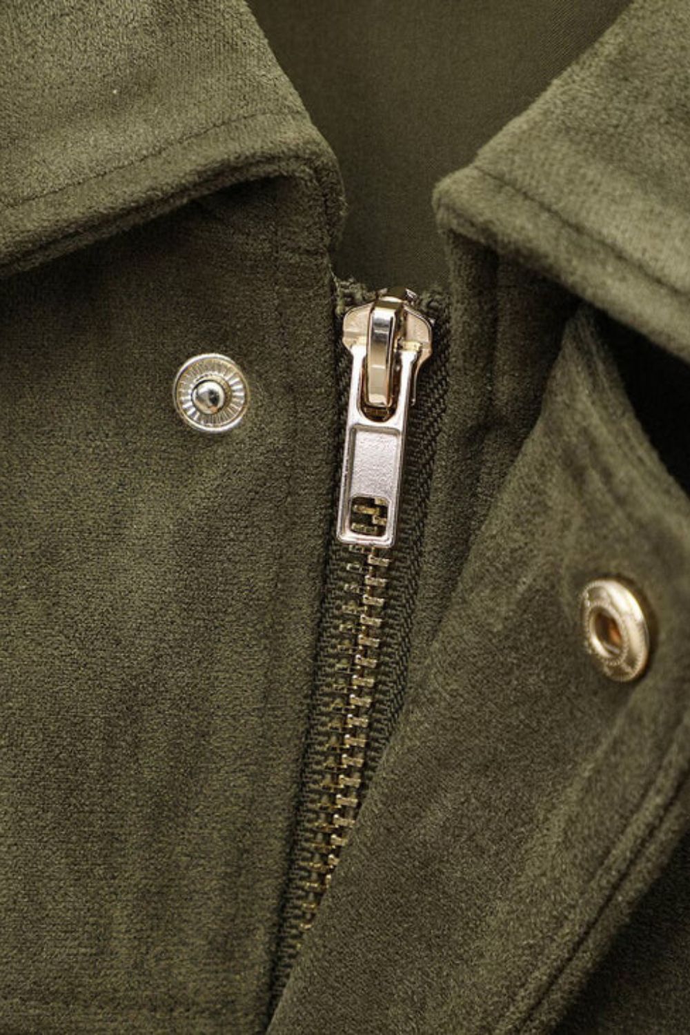 FAUX SUEDE BOMBER JACKET